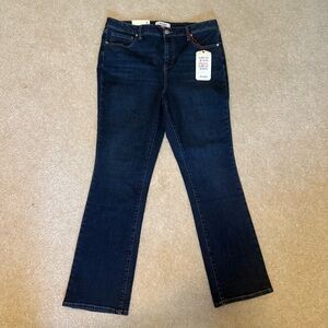 Arula 31.5” Hi Rise Straight Dark Wash Jeans, Size A (1X), NWT-RETAIL $88